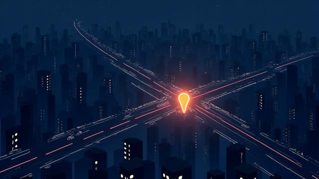 Tenmon-Dome店舗所在地を示す地図、美しい星空の背景