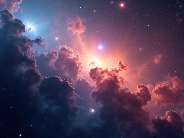 参加者が遠くの星雲を撮影した天体写真